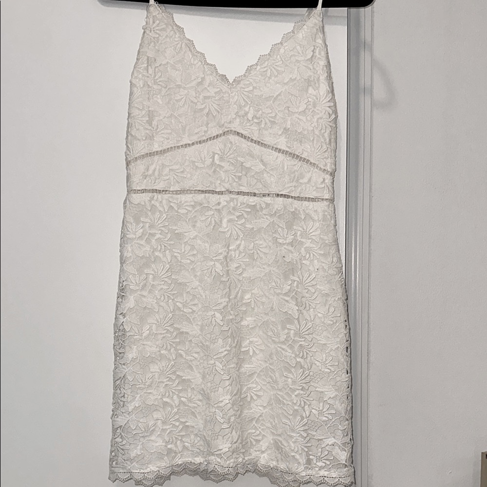 Abercrombie Elegant White Lace Dress